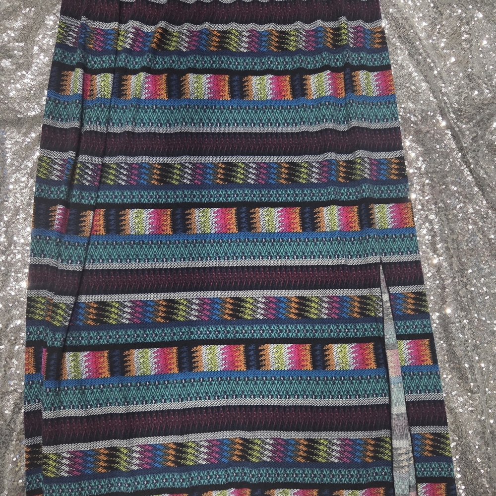 Multicolor Patterned Women's Skirt